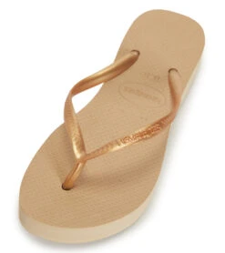 Havaianas Slim Cushioned Flip Flop -Swimwear Outlet 8650089267368 golden