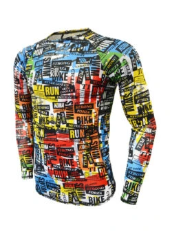DeSoto Men's Skin Cooler Long Sleeve Top 36 DeSoto Men's Skin Cooler Long Sleeve Top -Swimwear Outlet 8650109059240 newsprint 1a