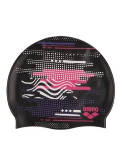 Arena Print Junior Silicone Swim Cap 37 Arena Print Junior Silicone Swim Cap -Swimwear Outlet 8650156507304 rhythmpink 1a