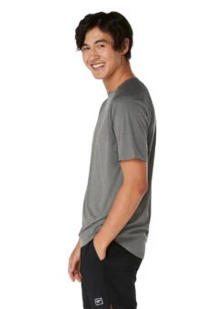 Speedo Men's Short Sleeve Swim Shirt 30 Speedo Men's Short Sleeve Swim Shirt -Swimwear Outlet 8650184097960 volcanicash 2a