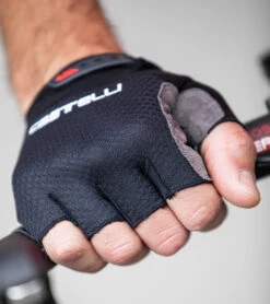Castelli Men's Entrata V Fingererless Cycling Gloves -Swimwear Outlet 8650226958504 lightblack 5a