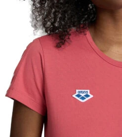 Arena Women's Icons Team Short Sleeve T-Shirt 32 Arena Women's Icons Team Short Sleeve T-Shirt -Swimwear Outlet 8650424877224 astroredastroredwhite 4a