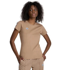 Arena Women's Icons Team Short Sleeve T-Shirt 28 Arena Women's Icons Team Short Sleeve T-Shirt -Swimwear Outlet 8650424877224 caramelowhitecaramelo