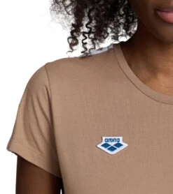 Arena Women's Icons Team Short Sleeve T-Shirt 25 Arena Women's Icons Team Short Sleeve T-Shirt -Swimwear Outlet 8650424877224 caramelowhitecaramelo 4a