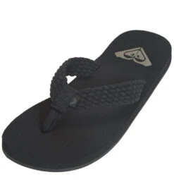 Roxy Women's Porto III Braid Flip Flop -Swimwear Outlet 8650552803496 black 1a