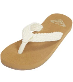Roxy Women's Porto III Braid Flip Flop -Swimwear Outlet 8650552803496 natural