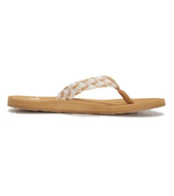Roxy Women's Porto III Braid Flip Flop -Swimwear Outlet 8650552803496 whitemulti 3a