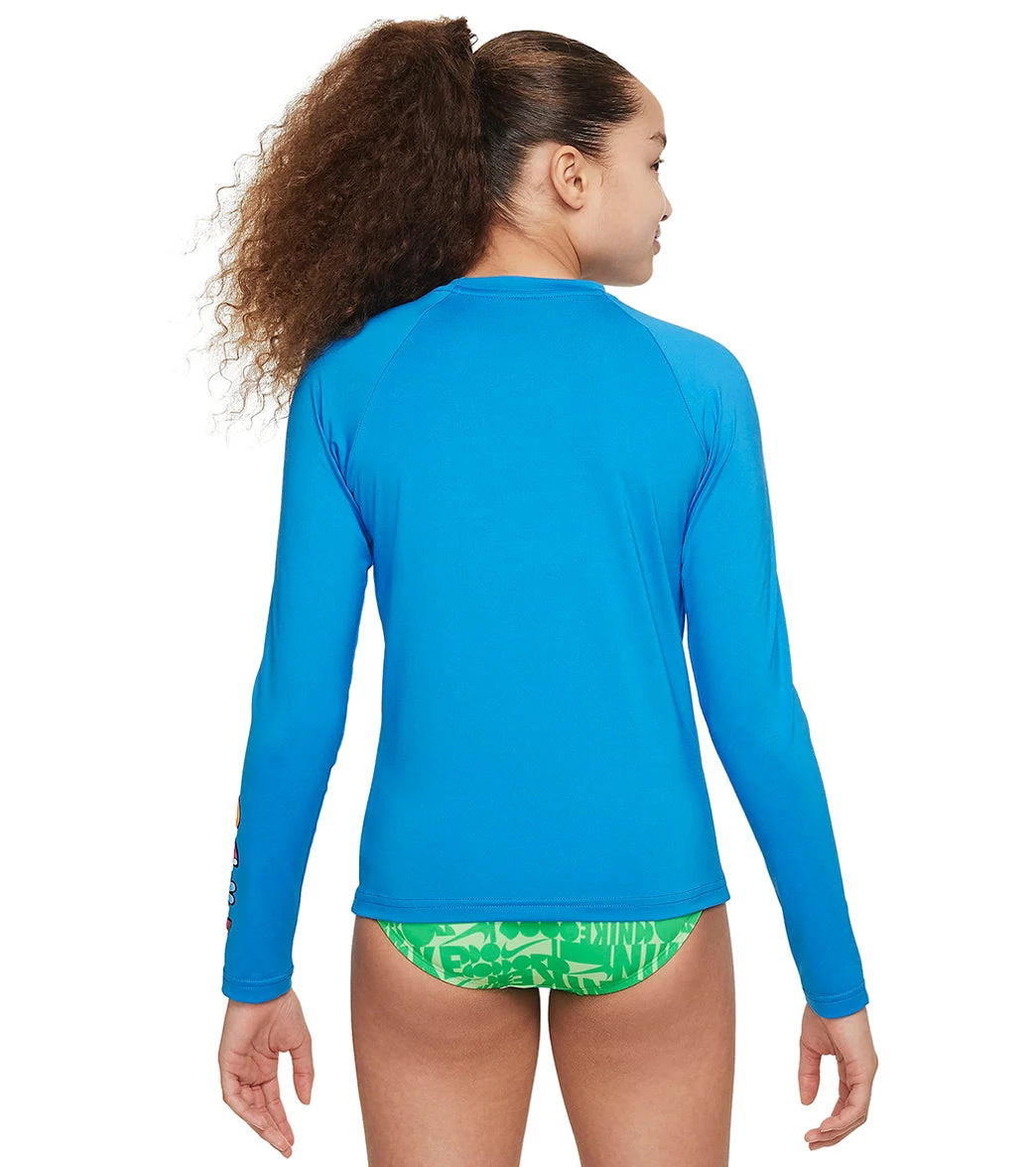 Nike Girls' Charms Long Sleeve Hydroguard (Big Kid) 13 Nike Girls' Charms Long Sleeve Hydroguard (Big Kid) - Image 11