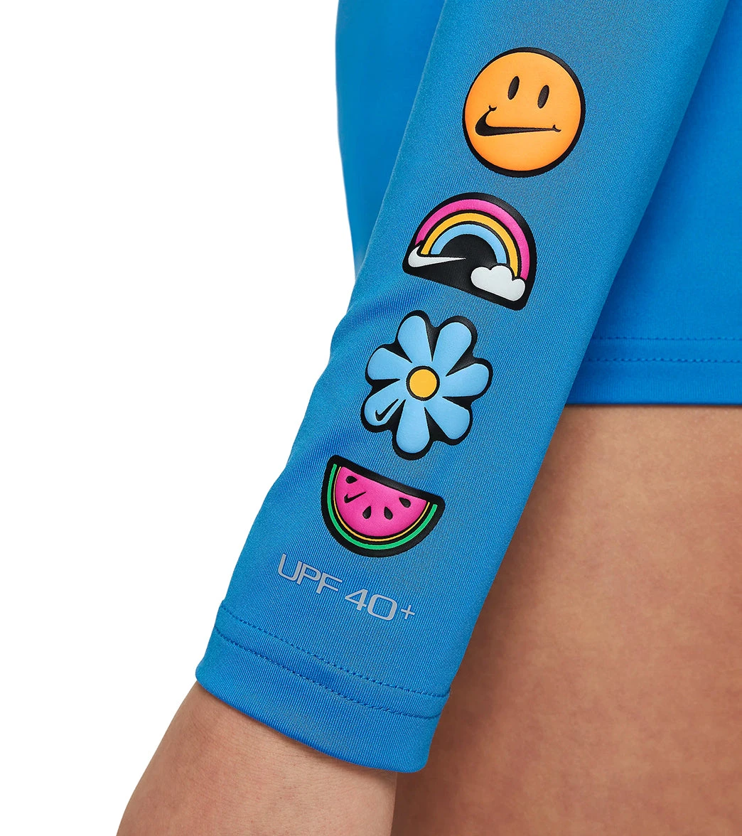 Nike Girls' Charms Long Sleeve Hydroguard (Big Kid) 15 Nike Girls' Charms Long Sleeve Hydroguard (Big Kid) - Image 13