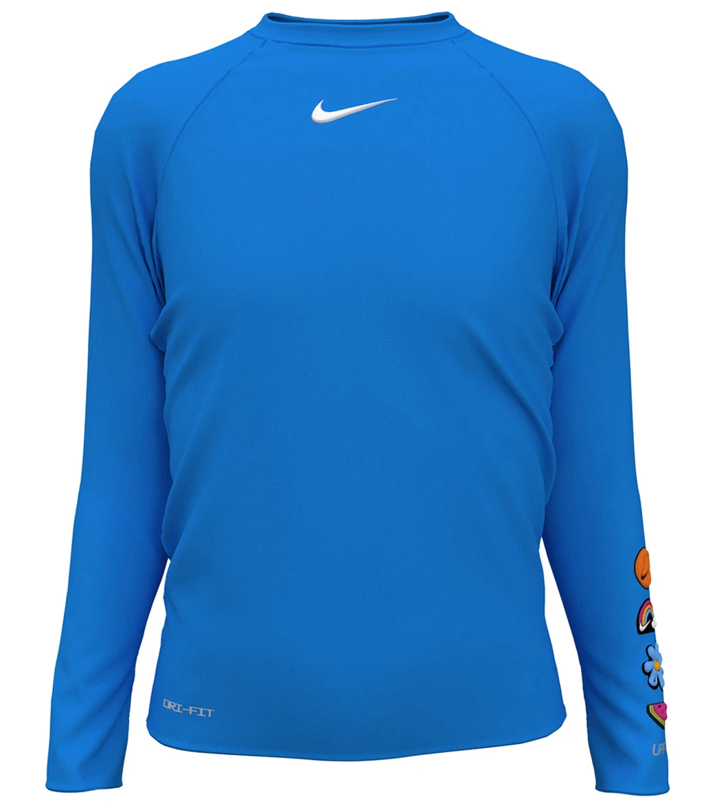 Nike Girls' Charms Long Sleeve Hydroguard (Big Kid) 16 Nike Girls' Charms Long Sleeve Hydroguard (Big Kid) - Image 14