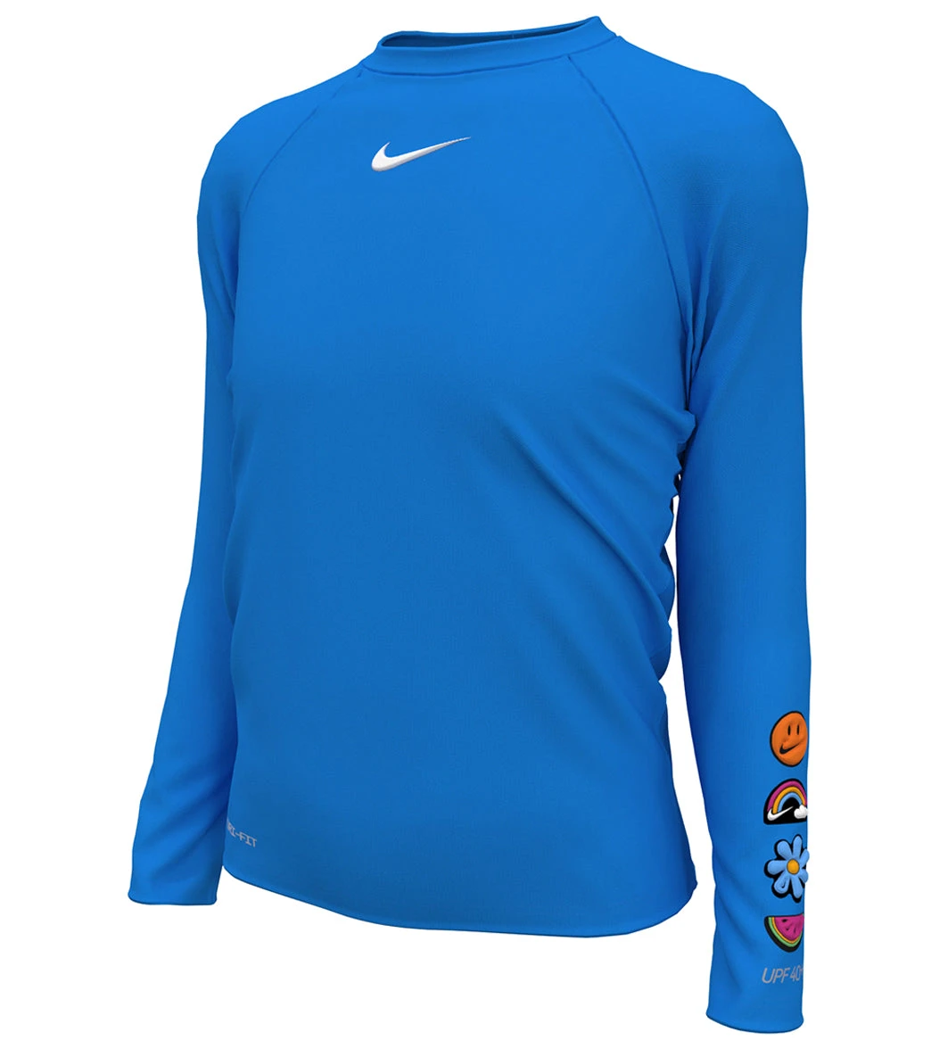 Nike Girls' Charms Long Sleeve Hydroguard (Big Kid) 17 Nike Girls' Charms Long Sleeve Hydroguard (Big Kid) - Image 15