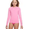 Nike Girls' Charms Long Sleeve Hydroguard (Big Kid) 1 Nike Girls' Charms Long Sleeve Hydroguard (Big Kid) -Swimwear Outlet 8650791125160 playfulpink 1a