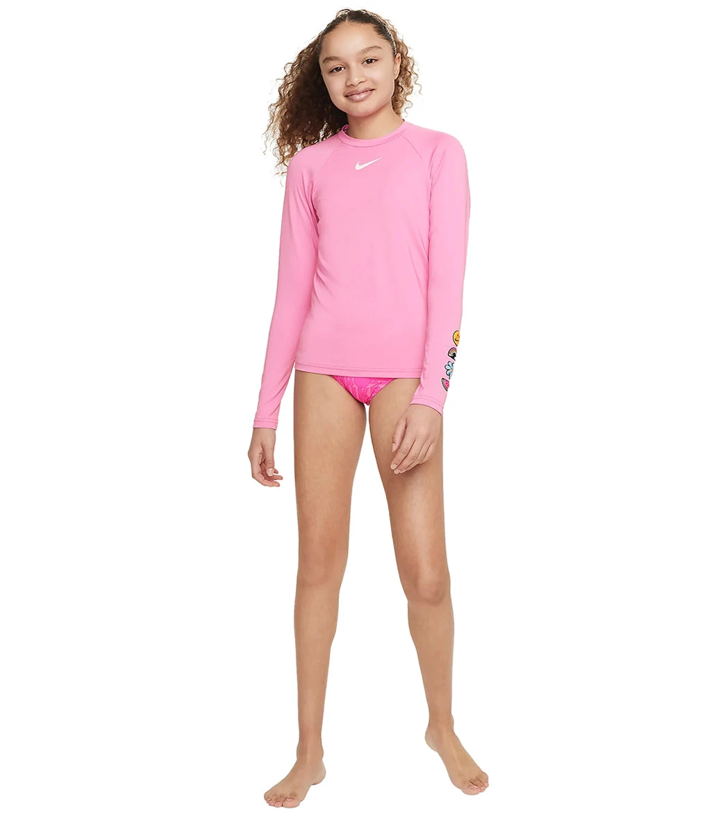 Nike Girls' Charms Long Sleeve Hydroguard (Big Kid) 5 Nike Girls' Charms Long Sleeve Hydroguard (Big Kid) - Image 3
