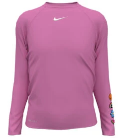 Nike Girls' Charms Long Sleeve Hydroguard (Big Kid) 26 Nike Girls' Charms Long Sleeve Hydroguard (Big Kid) -Swimwear Outlet 8650791125160 playfulpink 5a