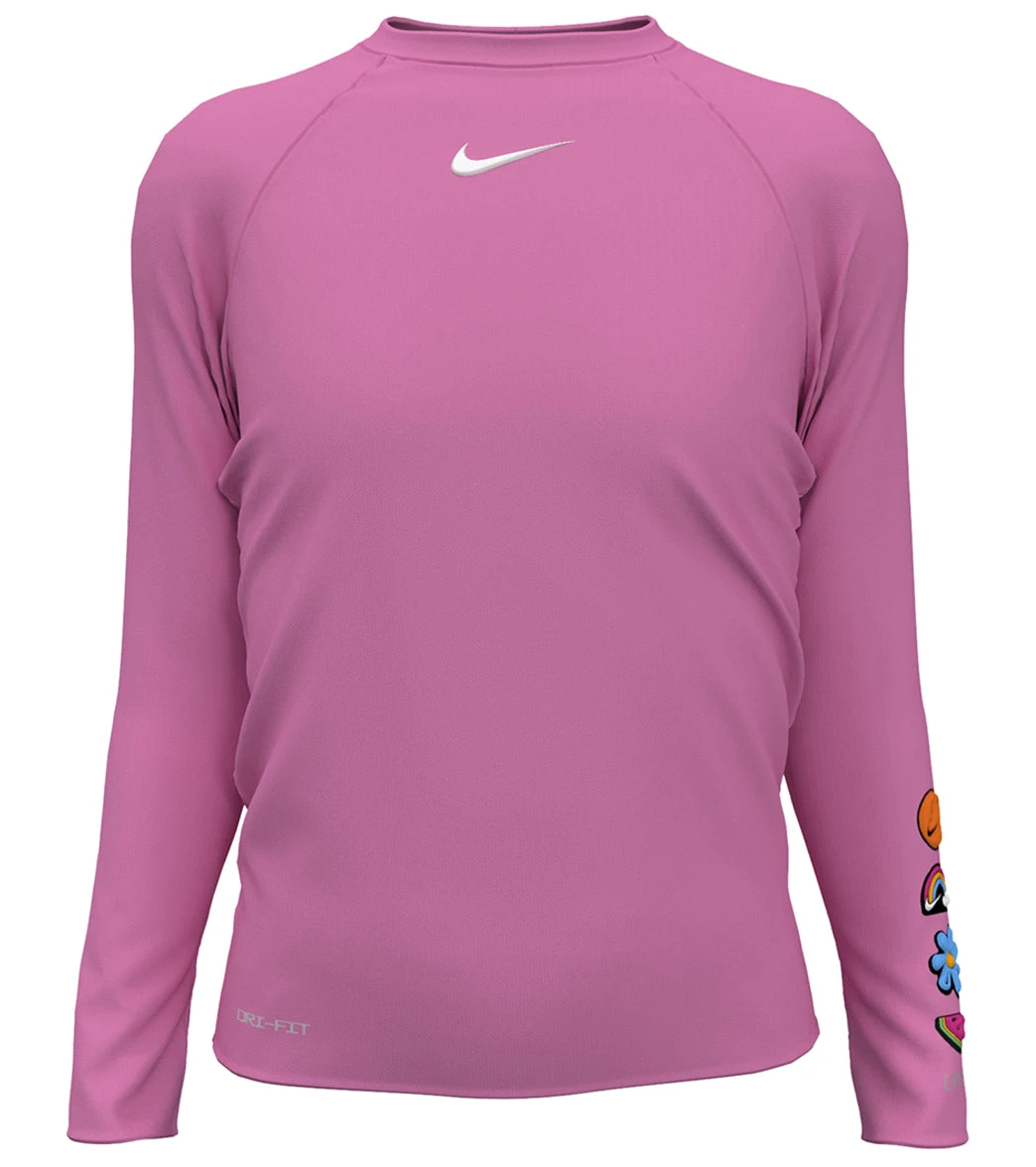 Nike Girls' Charms Long Sleeve Hydroguard (Big Kid) 7 Nike Girls' Charms Long Sleeve Hydroguard (Big Kid) - Image 5