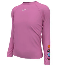 Nike Girls' Charms Long Sleeve Hydroguard (Big Kid) 27 Nike Girls' Charms Long Sleeve Hydroguard (Big Kid) -Swimwear Outlet 8650791125160 playfulpink 6a