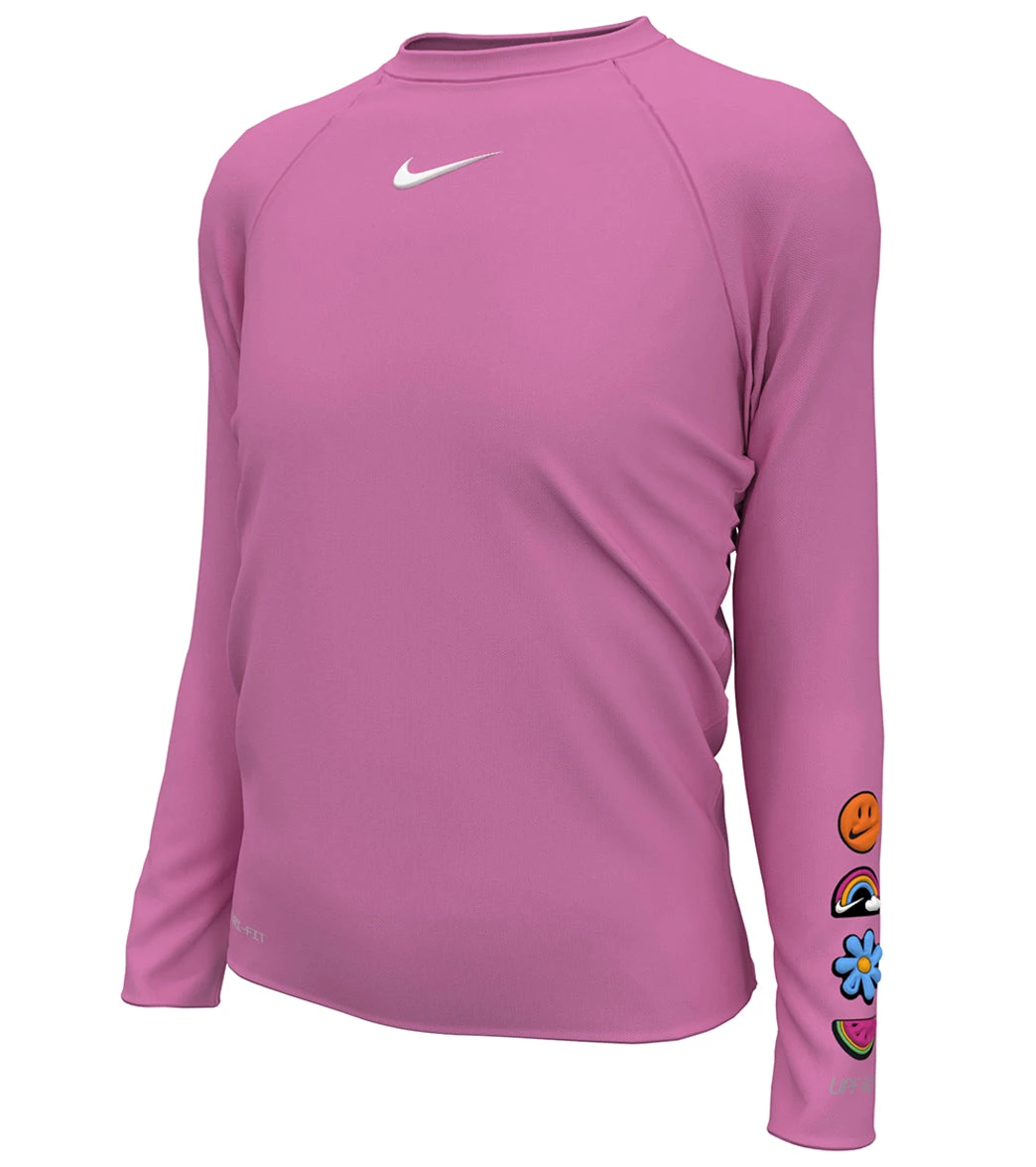 Nike Girls' Charms Long Sleeve Hydroguard (Big Kid) 8 Nike Girls' Charms Long Sleeve Hydroguard (Big Kid) - Image 6