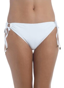 La Blanca Women's Island Goddess Tie Side Bikini Bottom 26 La Blanca Women's Island Goddess Tie Side Bikini Bottom -Swimwear Outlet 8650831429800 white 1a