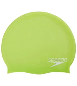 Speedo Youth Elastomeric Solid Silicone Cap -Swimwear Outlet 8650965778600 sportneon