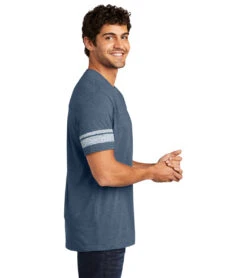 District Men’s Game T-Shirt 35 District Men’s Game T-Shirt -Swimwear Outlet 8651017420968 heatheredtruenavywhite 4a