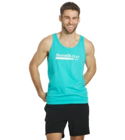 SwimOutlet Limited Edition Men’s Tank Top 22 SwimOutlet Limited Edition Men’s Tank Top -Swimwear Outlet 8651060183208 teal 3a