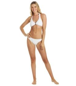 Helen Jon Women's Line Essentials Textured Tortoise Halter Bikini Top 13 Helen Jon Women's Line Essentials Textured Tortoise Halter Bikini Top -Swimwear Outlet 8651106320552 white 4a