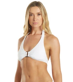 Helen Jon Women's Line Essentials Textured Tortoise Halter Bikini Top 14 Helen Jon Women's Line Essentials Textured Tortoise Halter Bikini Top -Swimwear Outlet 8651106320552 white 5a