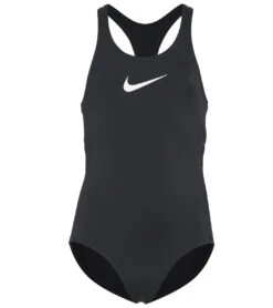 Nike Girls' Essential Racerback One Piece Swimsuit (Little Kid) 38 Nike Girls' Essential Racerback One Piece Swimsuit (Little Kid) -Swimwear Outlet 8651132371112 black 1a