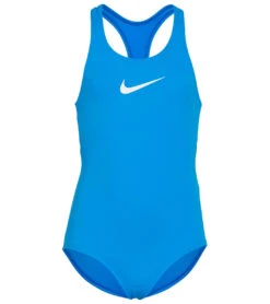 Nike Girls' Essential Racerback One Piece Swimsuit (Little Kid) 34 Nike Girls' Essential Racerback One Piece Swimsuit (Little Kid) -Swimwear Outlet 8651132371112 photoblue 1a