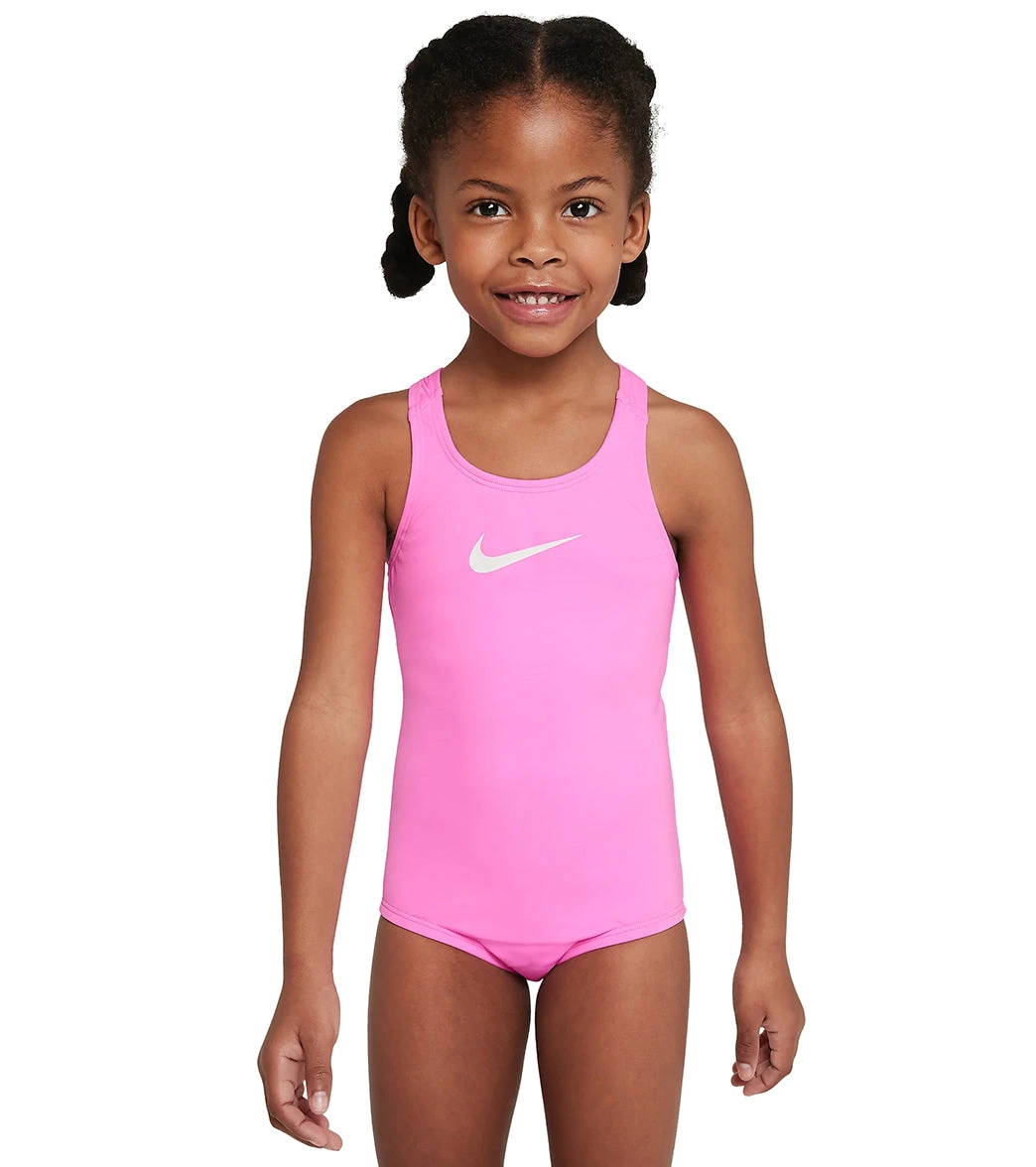 Nike Girls' Essential Racerback One Piece Swimsuit (Little Kid) 9 Nike Girls' Essential Racerback One Piece Swimsuit (Little Kid) - Image 7