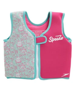 Speedo Girls' Learn To Swim Printed Neoprene Swim Vest (2yrs-6yrs) -Swimwear Outlet 8651164975272 2t