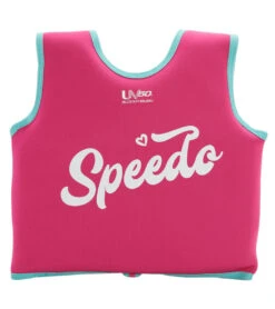 Speedo Girls' Learn To Swim Printed Neoprene Swim Vest (2yrs-6yrs) -Swimwear Outlet 8651164975272 brightpink 2a