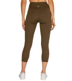 Marika Drew High Waisted Tummy Control Yoga Capris 38 Marika Drew High Waisted Tummy Control Yoga Capris -Swimwear Outlet 8651175788712 grapeleaf 3a