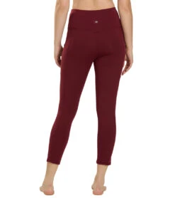 Marika Drew High Waisted Tummy Control Yoga Capris 24 Marika Drew High Waisted Tummy Control Yoga Capris -Swimwear Outlet 8651175788712 zinfandel 3a