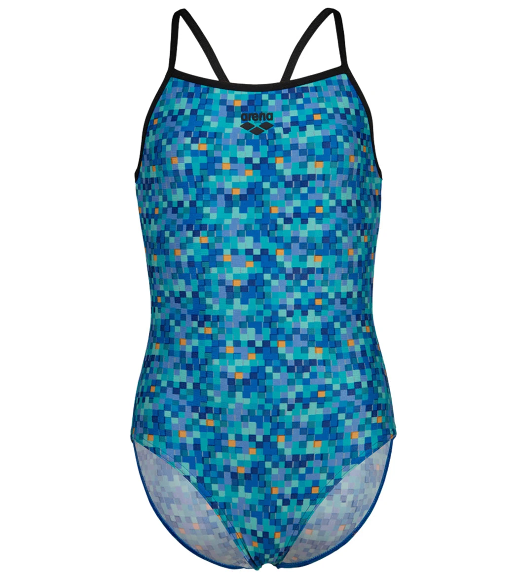 Arena Girls' Pooltiles Printed Lightdrop Back One Piece Swimsuit (Little Kid, Big Kid) 8 Arena Girls' Pooltiles Printed Lightdrop Back One Piece Swimsuit (Little Kid, Big Kid) - Image 6