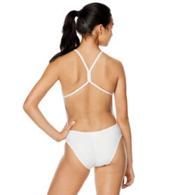 Speedo Pride Women's Graphic One Back One Piece Swimsuit -Swimwear Outlet 8651286511784 brightwhite 2a