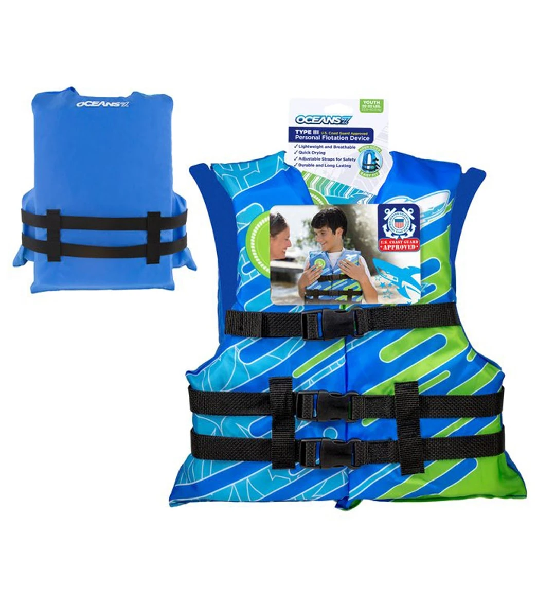 Aqua Leisure Kids' USCGA 3 Buckle Personal Flotation Device (50-90 Lbs.) 16 Aqua Leisure Kids' USCGA 3 Buckle Personal Flotation Device (50-90 Lbs.) - Image 14