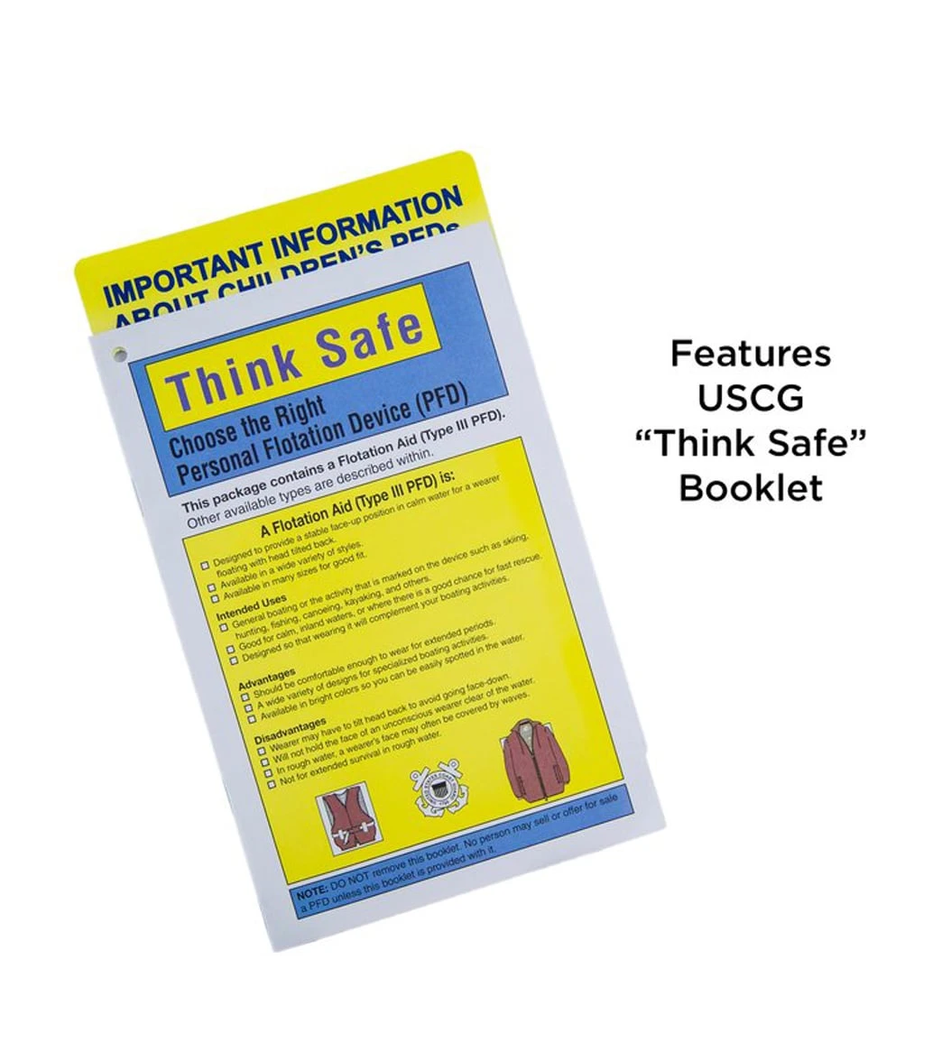Aqua Leisure Kids' USCGA 3 Buckle Personal Flotation Device (50-90 Lbs.) 17 Aqua Leisure Kids' USCGA 3 Buckle Personal Flotation Device (50-90 Lbs.) - Image 15