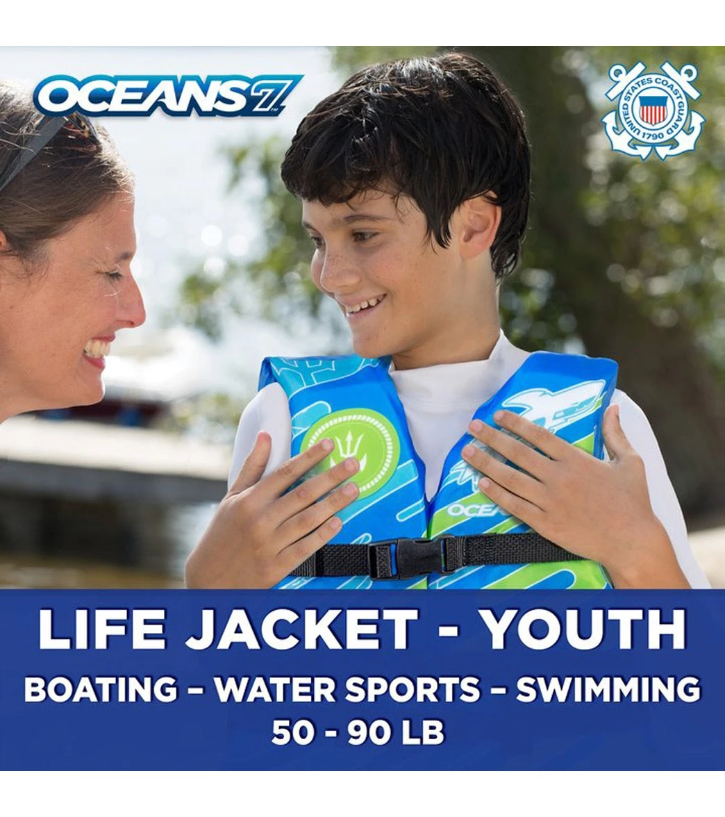 Aqua Leisure Kids' USCGA 3 Buckle Personal Flotation Device (50-90 Lbs.) 18 Aqua Leisure Kids' USCGA 3 Buckle Personal Flotation Device (50-90 Lbs.) - Image 16
