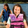 Aqua Leisure Kids' USCGA 3 Buckle Personal Flotation Device (50-90 Lbs.) 2 Aqua Leisure Kids' USCGA 3 Buckle Personal Flotation Device (50-90 Lbs.) -Swimwear Outlet 8651298439336 pink 1a