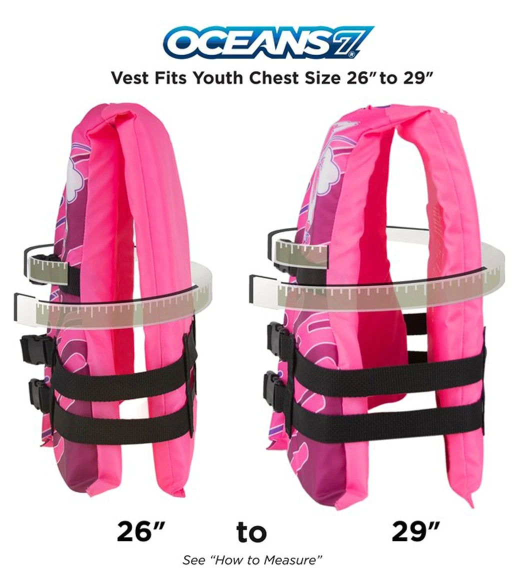 Aqua Leisure Kids' USCGA 3 Buckle Personal Flotation Device (50-90 Lbs.) 6 Aqua Leisure Kids' USCGA 3 Buckle Personal Flotation Device (50-90 Lbs.) - Image 4
