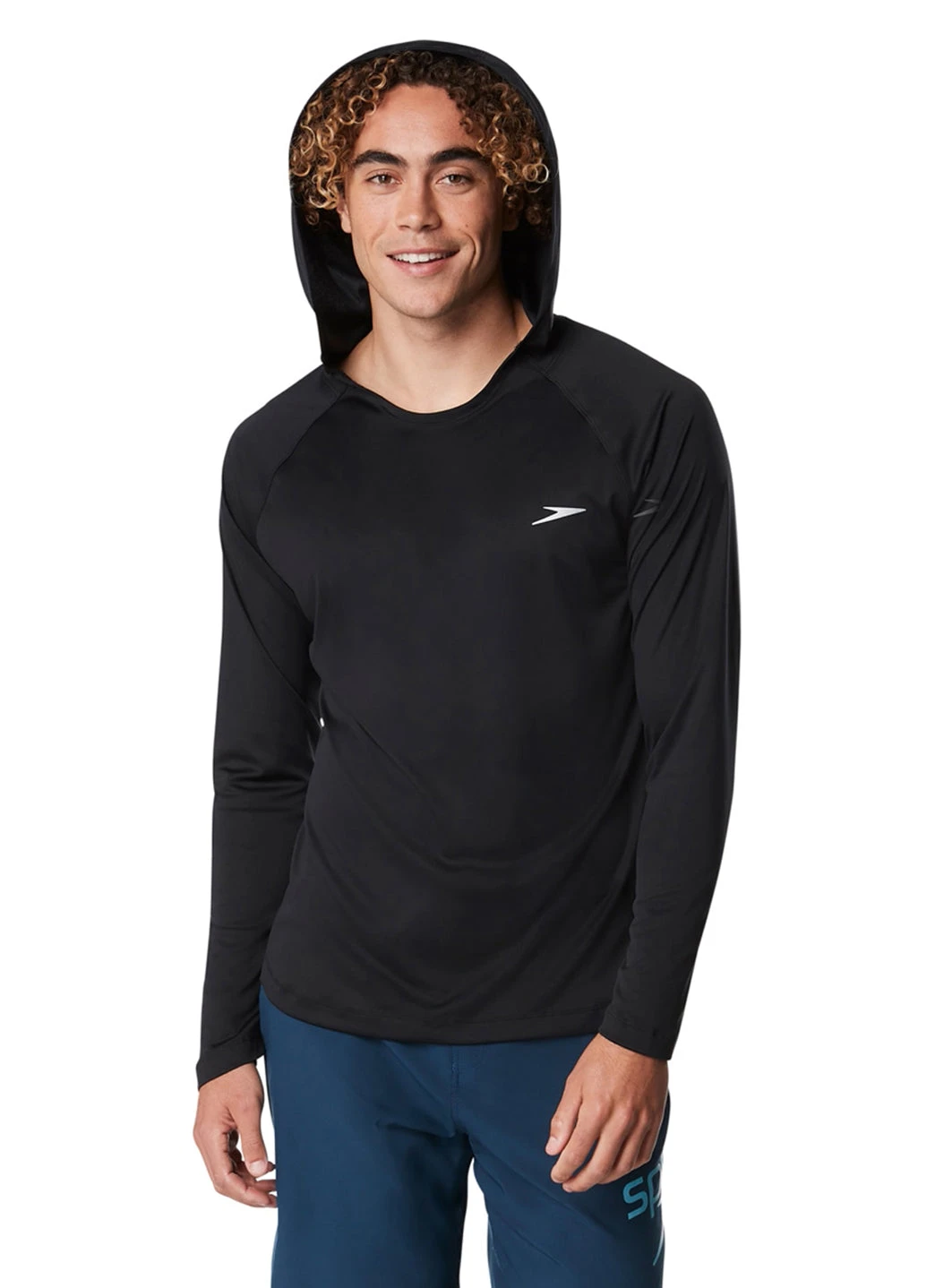 Speedo Men's Baybreeze Hooded Long Sleeve Swim Shirt 6 Speedo Men's Baybreeze Hooded Long Sleeve Swim Shirt - Image 4