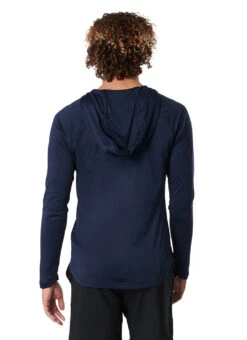 Speedo Men's Baybreeze Hooded Long Sleeve Swim Shirt 23 Speedo Men's Baybreeze Hooded Long Sleeve Swim Shirt -Swimwear Outlet 8651304304808 peacoat 2a