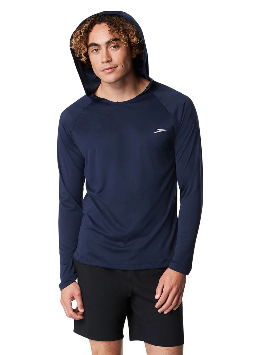 Speedo Men's Baybreeze Hooded Long Sleeve Swim Shirt 14 Speedo Men's Baybreeze Hooded Long Sleeve Swim Shirt - Image 12