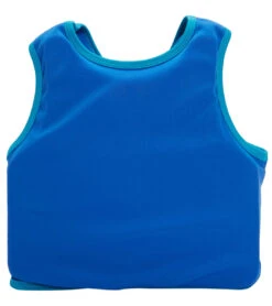 Aqua Leisure Kids' Printed Swim Vest With Safety Strap 25 Aqua Leisure Kids' Printed Swim Vest With Safety Strap -Swimwear Outlet 8651339366568 blueorange 4a