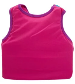 Aqua Leisure Kids' Printed Swim Vest With Safety Strap 36 Aqua Leisure Kids' Printed Swim Vest With Safety Strap -Swimwear Outlet 8651339366568 pinkblue 4a