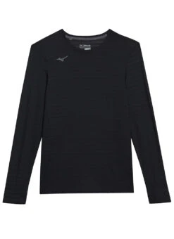 Mizuno Men's Athletic Eco Long Sleeve Top 28 Mizuno Men's Athletic Eco Long Sleeve Top -Swimwear Outlet 8651432329384 black 1a