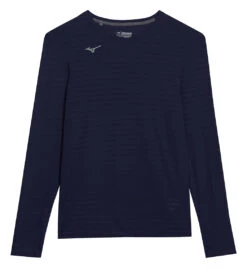 Mizuno Men's Athletic Eco Long Sleeve Top 39 Mizuno Men's Athletic Eco Long Sleeve Top -Swimwear Outlet 8651432329384 navy 1a