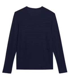 Mizuno Men's Athletic Eco Long Sleeve Top 40 Mizuno Men's Athletic Eco Long Sleeve Top -Swimwear Outlet 8651432329384 navy 2a