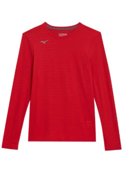 Mizuno Men's Athletic Eco Long Sleeve Top 24 Mizuno Men's Athletic Eco Long Sleeve Top -Swimwear Outlet 8651432329384 red 1a